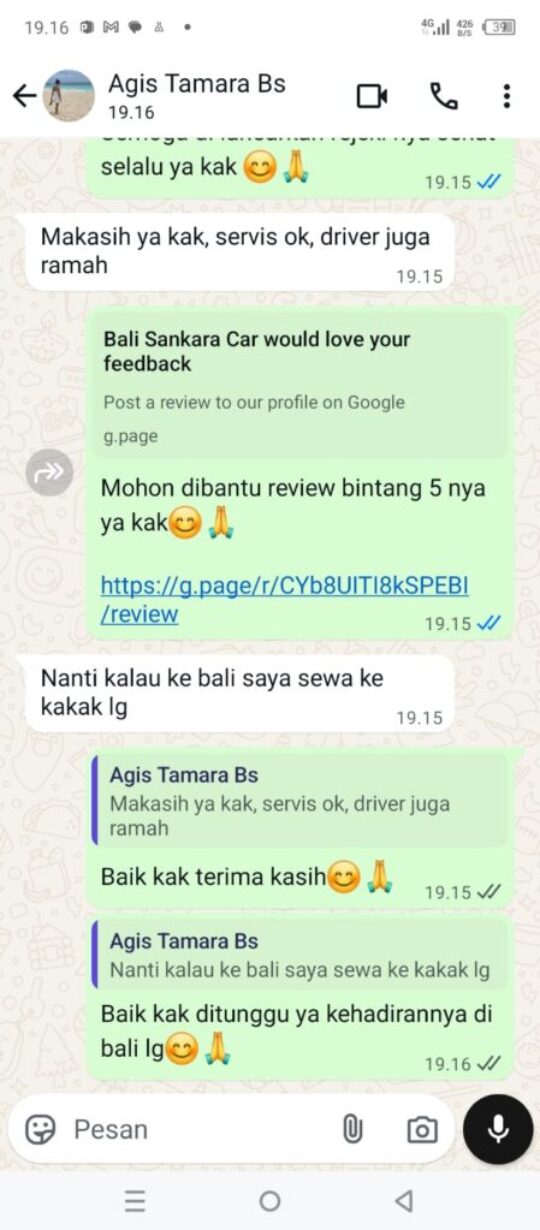 Gallery Testimoni Pelanggan Bali Sankara Car 2 Gallery Testimoni Pelanggan Bali Sankara Car 2