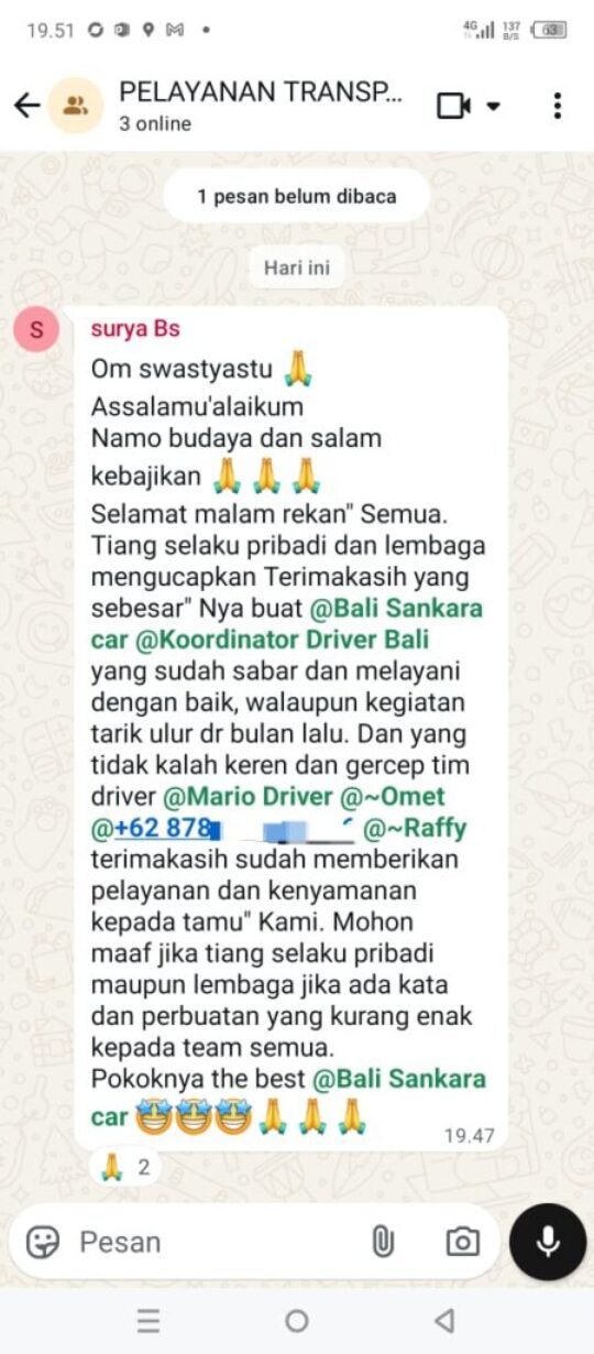 Gallery Testimoni Pelanggan Bali Sankara Car 5 Gallery Testimoni Pelanggan Bali Sankara Car 5